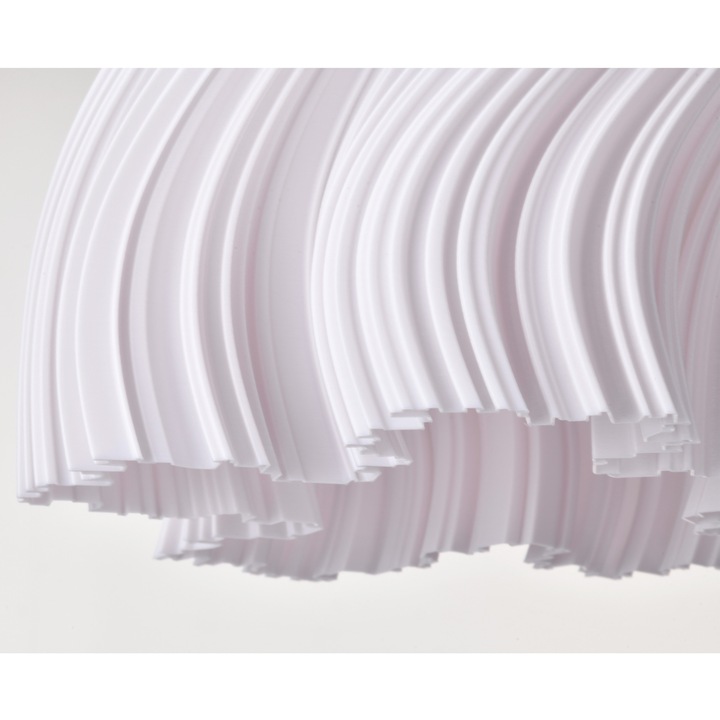 Lustra pendul, Lighting, WATERFALL, design modern, alb, 30x150cm