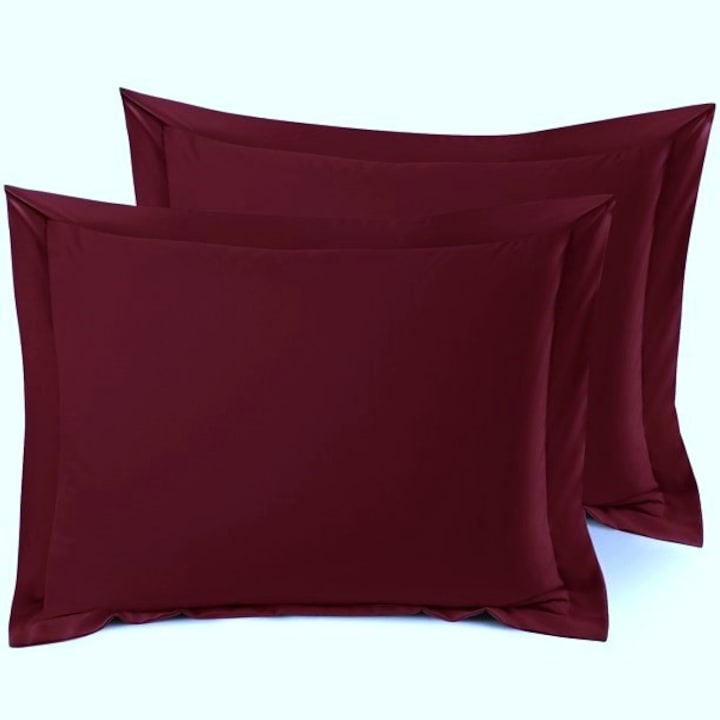 Set 2 fete de perna Kotonia Home Damasc Saten DeLux - 70x70 cm, 100% bumbac, violet