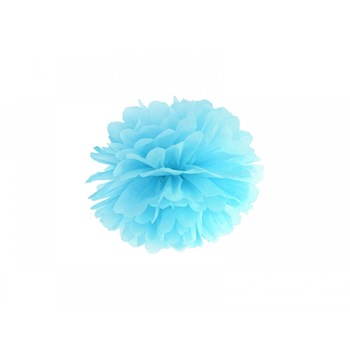 Pampon din hartie, Bleu, 25cm Pampon din hartie, Bleu, 25cm