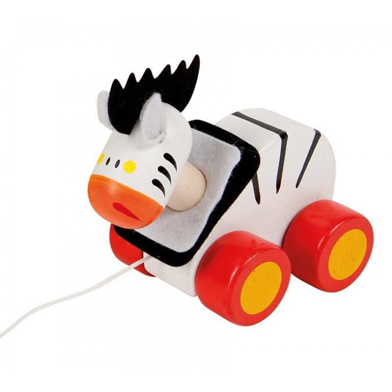 Zebra lemn 12 cm cu sfoara - Happy People