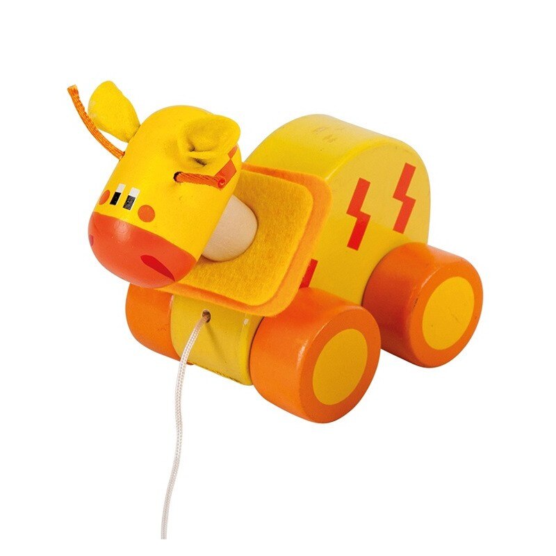 Girafa lemn 12 cm cu sfoara - Happy People