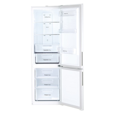 Combina frigorifica Daewoo RN-T425RNW, 332l, Clasa A+, No Frost, H 189.8 cm, Sticla alba