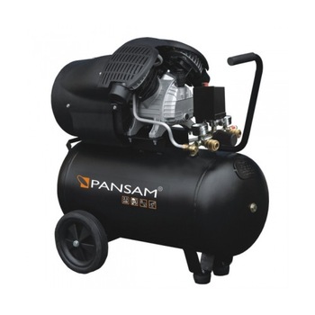 Compresor de aer PANSAM, 50L, 8 bar, 2 cilindrii, 412 L/min Compresor de aer PANSAM, 50L, 8 bar, 2 cilindrii, 412 L/min