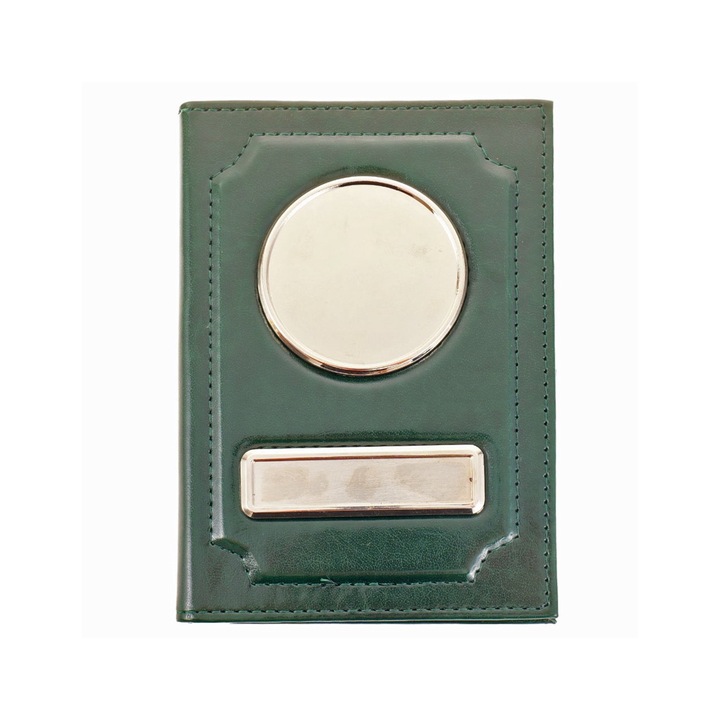 Portofel acte AUTO sigla si numar inmatriculare - verde inchis, Createur