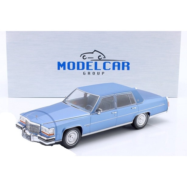 ミニカー CADILLAC FLEETWOOD Macheta Cadillac Fleetwood Brougham albastru - 1/18 Model Car