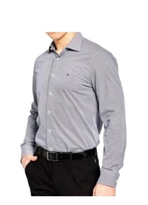 Camasa barbati Tommy Hilfiger, eleganta, gri, bumbac, maneca lunga