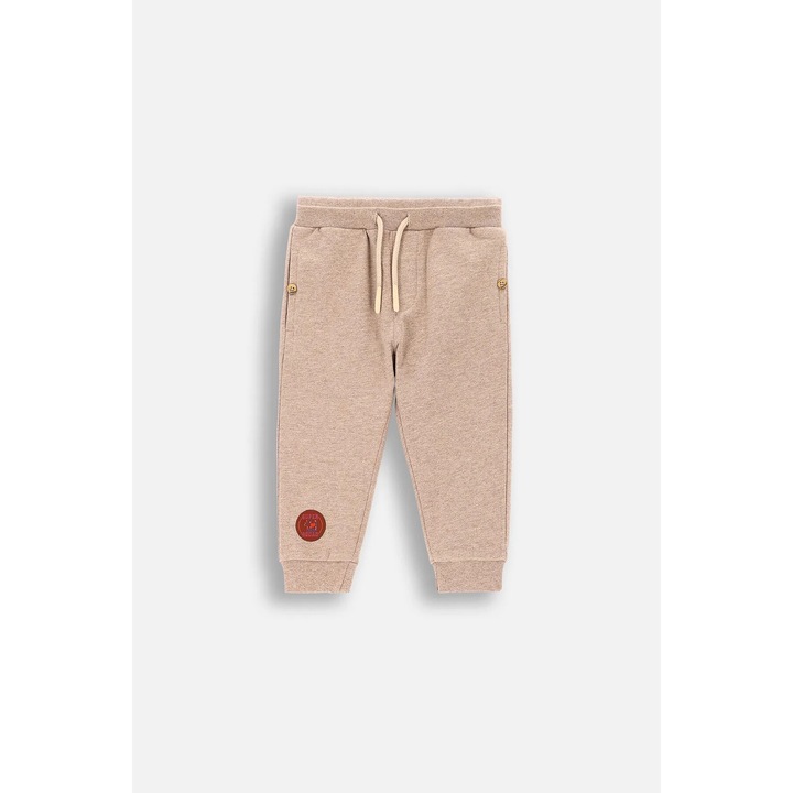 Gyereknadrág, Coccodrillo, edzőnadrág, bézs, pamut