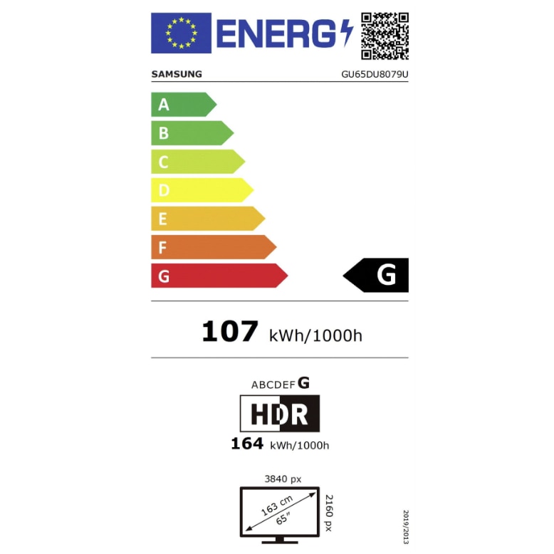 Televizor LED Samsung GU65DU8079UXZG, 163 cm, 4K UHD, HDR, Smart TV, control vocal (Alexa, Asistent Google)