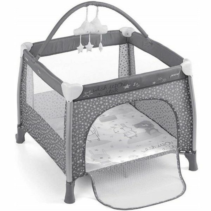 Tarc de joaca, Jane, Travel Fun, Cu arcada cu jucarii, Geanta de transport, 98x101x80 cm, Star