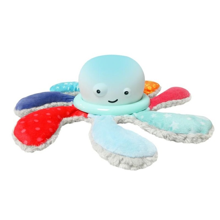 Lampa de veghe copii, LOVRIN, model osmiornica, muzica linistitoare, efecte luminoase, 33x33x9cm