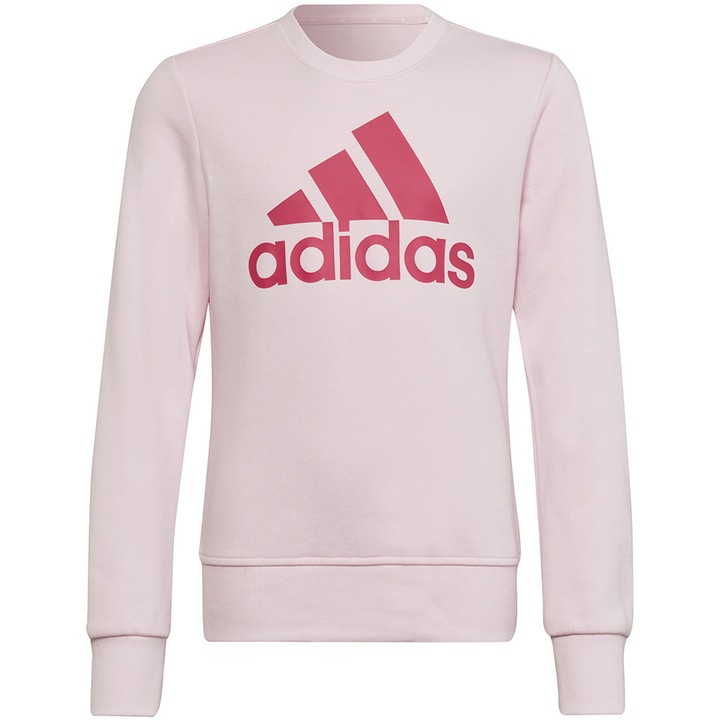 Adidas Essentials lány pulóver, pamut/poliészter/viszkóz, rózsaszín