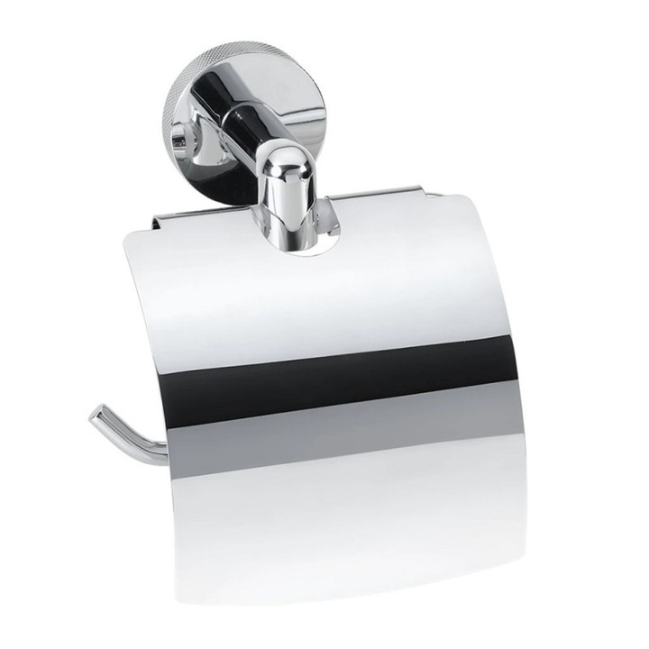 WC-papír tartó Bemeta Stella, Fedővel, 116x136x194 mm, Króm