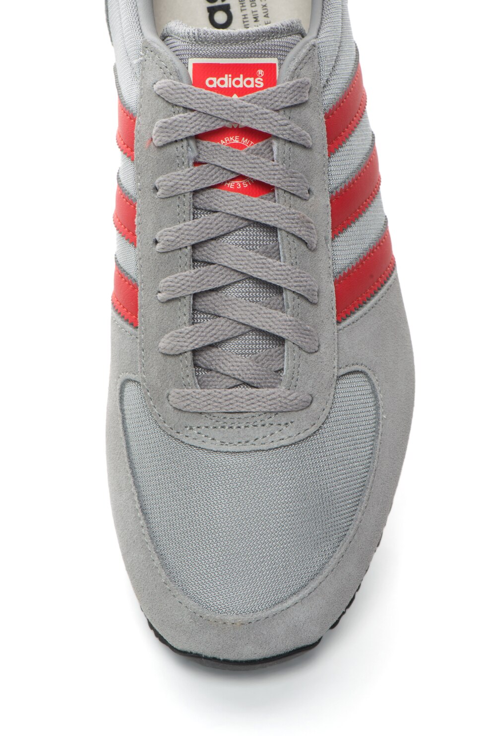 adidas Originals, Pantofi sport ZX Racer, Gri/Rosu, 40 2/3 - eMAG.ro