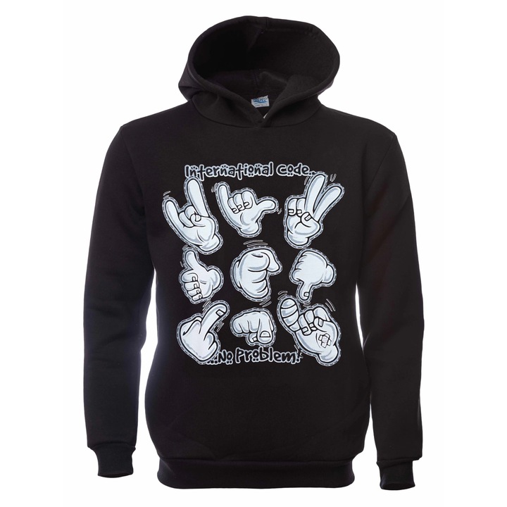 Gyerek pulóver Printex, Hands, International Code..No Problem