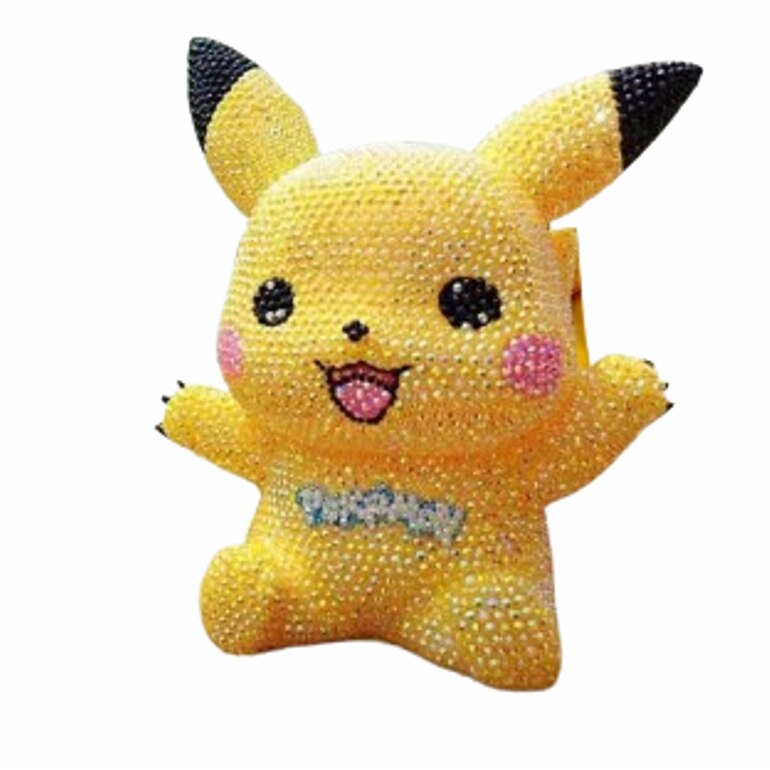 Jucarie Pikachu, tip Pusculita, plastic, bricolaj, margele