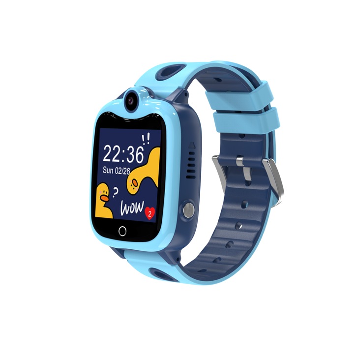 Детски Смарт часовник Universe Vers DH10 Pro, Разговори, Видеоразговори, Аларма, Местоположение, Син