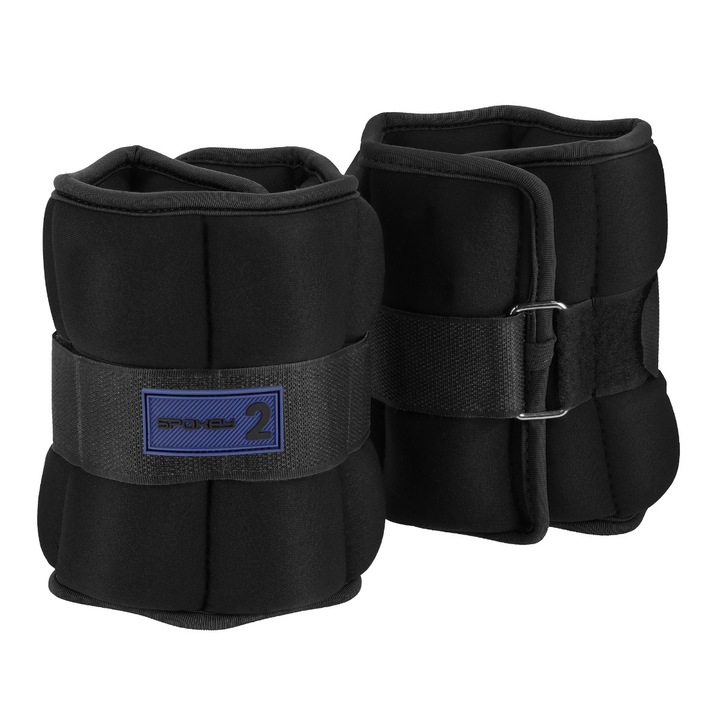 Set accesorii antrenament, neopren, 2x2 kg Spokey FORM, pentru glezne, ajustabile, pentru fitness, jogging