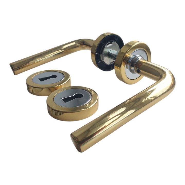 Bejárati ajtó kilincs, Linea Bertomani, sárga