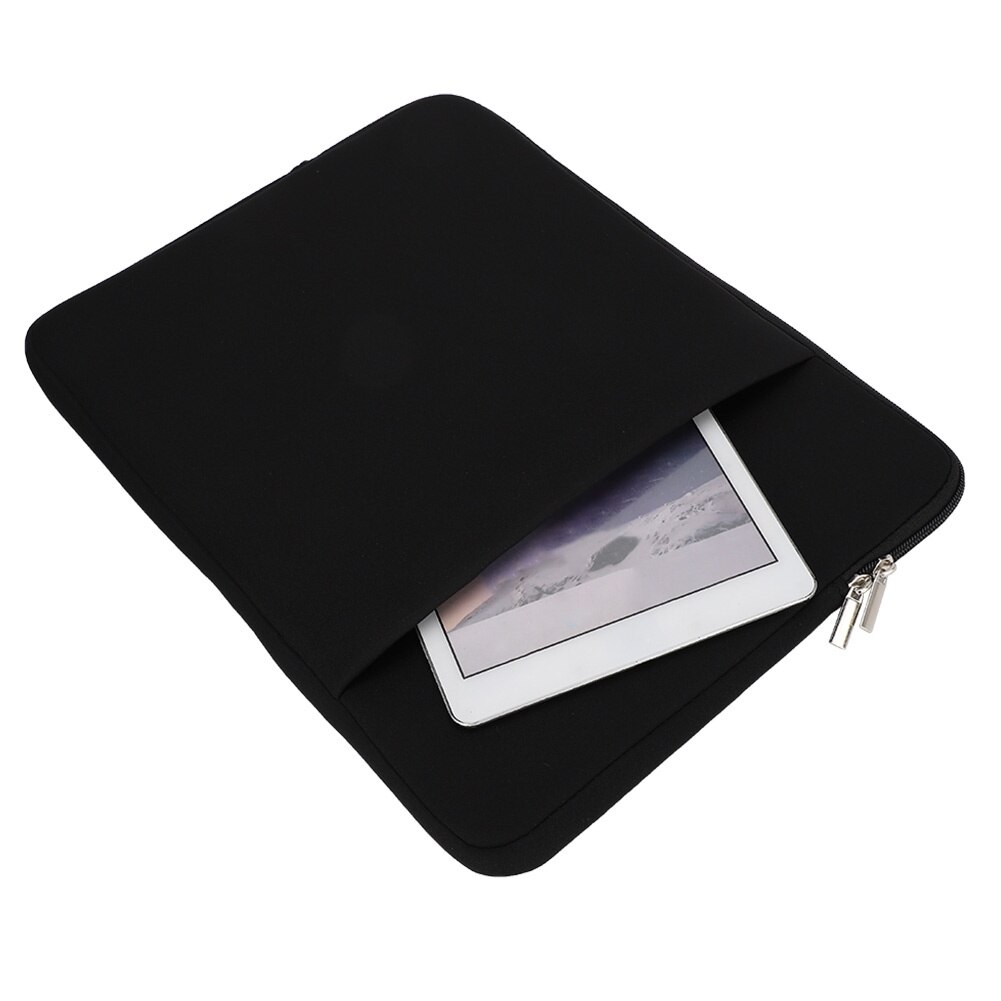 Geanta pentru laptop 15.6 inch, Peysaitr, material T Cloth + spuma de memorie, neagra, ultra subtire