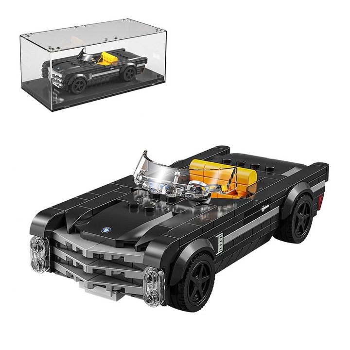 Set de constructie masina sport, Tycole, 302 piese, negru