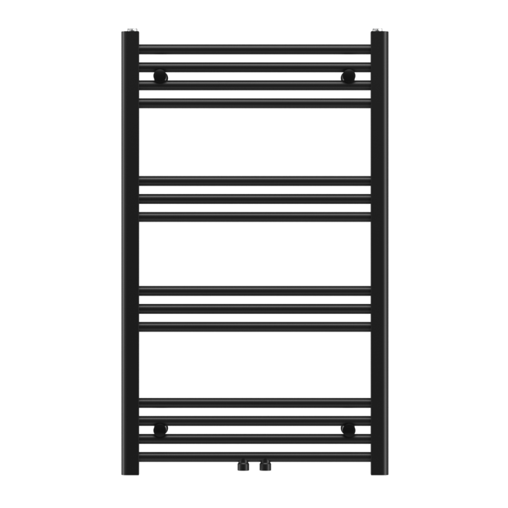 Radiator De Baie, Granitan, Raven, Cu Incalzitor Electric One Touch, Distanta De Conectare 45Cm, Portprosop, Verticala, Cu Otel, Design Modern, 463 W, 100x60 Cm, Negru