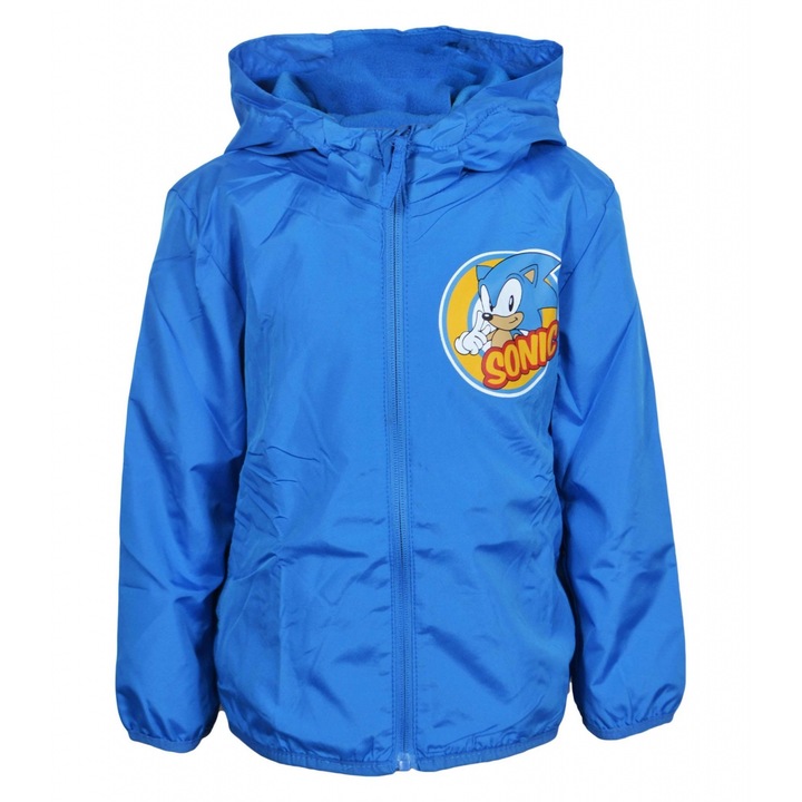 Geaca fas primavara-toamna captusita cu fleece Sonic 28008, Albastru