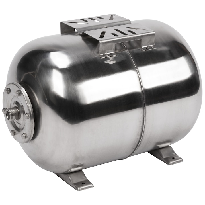 Vas Expansiune Hidrofor ZEP®, Inox, 50 Litri, Orizontal, Presiune Max. 10 Bari, Temperaturi de Lucru -10°C pana la +100°C, Membrana EPDM, Racord 1 Inch