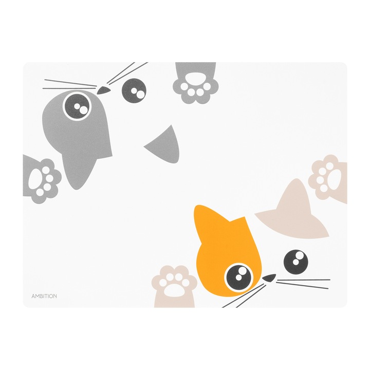 Suport farfurie AMBITION Kitty, 40x30cm, model pisici