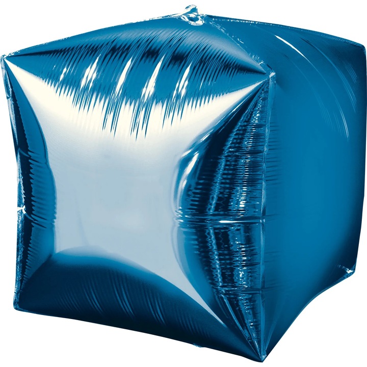 Balon in forma de cub albastru turqoise- folie