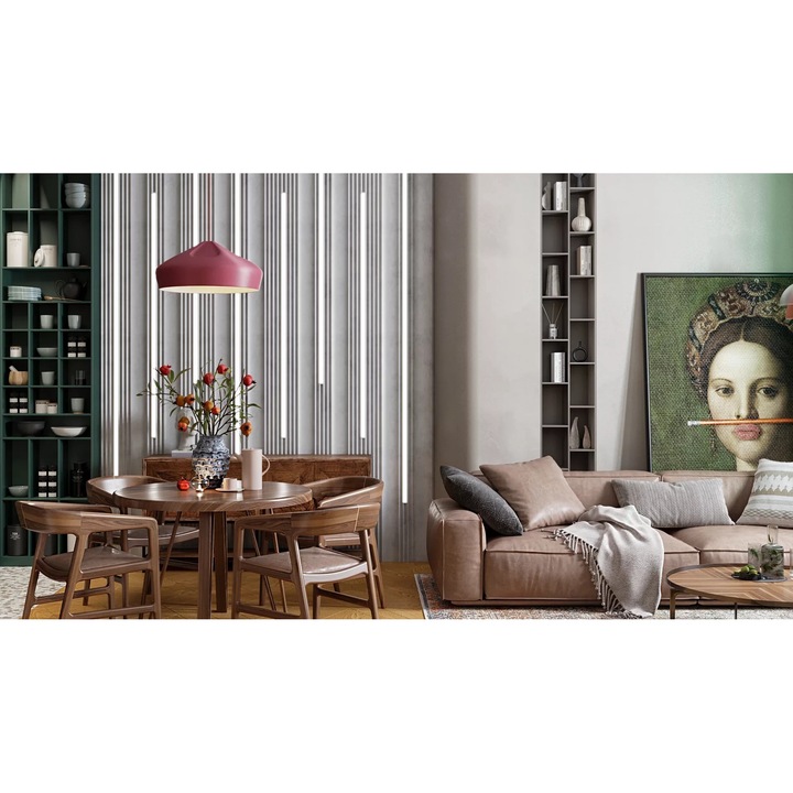 Panou decorativ 3D, Evart 3D, ipsos, Model Fusion, 50 X 50 cm