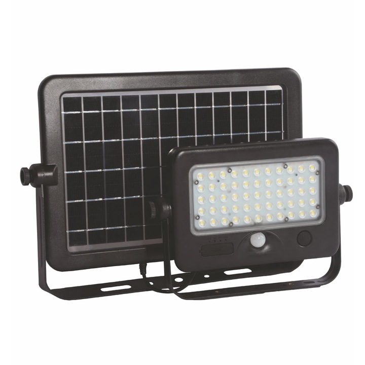 Proiector LED solar SOL-LRT-10W 10W, 1100lm, 4000K, power bank portabil, iesire USB, IP65