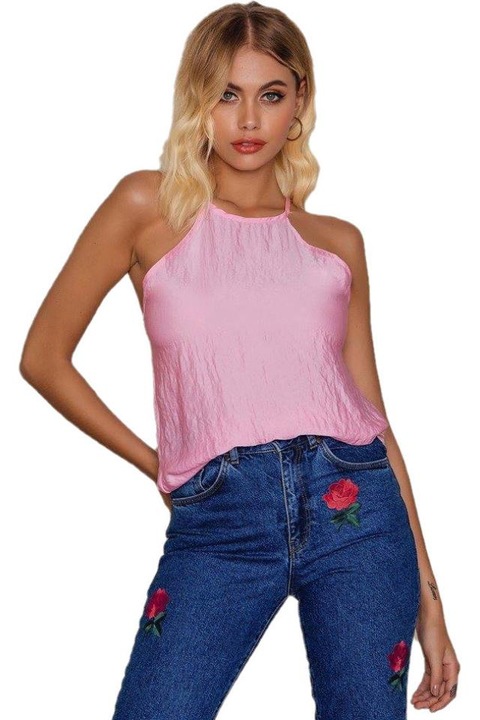 Bluza Sisters Point L, Roz, fara maneci, Vafa