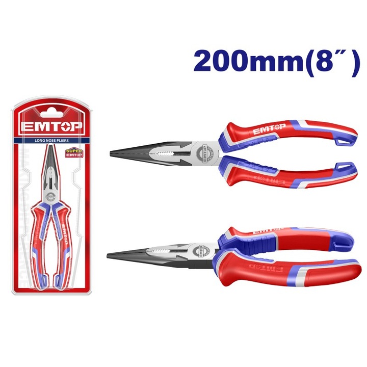 Cleste universal cu varf lung, 200mm, EMTOP