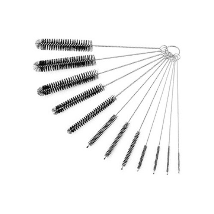 Set de perii de curatare pentru paie, Hokretme, 12 piese, 8.2 inch, negru