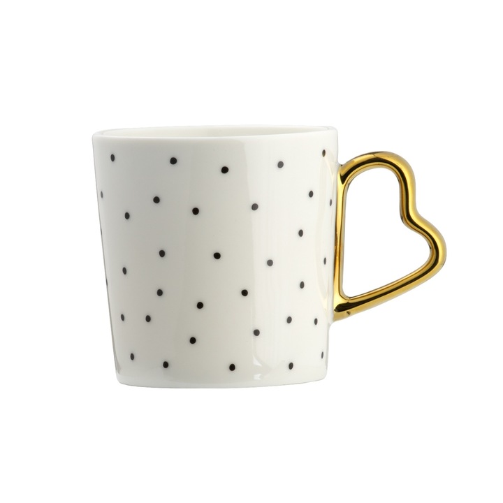 Cana AMBITION Amore, 400ml, portelan, model puncte