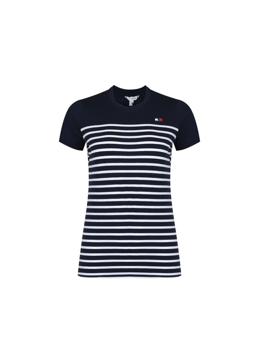 Tommy Hilfiger női Damian póló sötétkék-fehér, Fekete