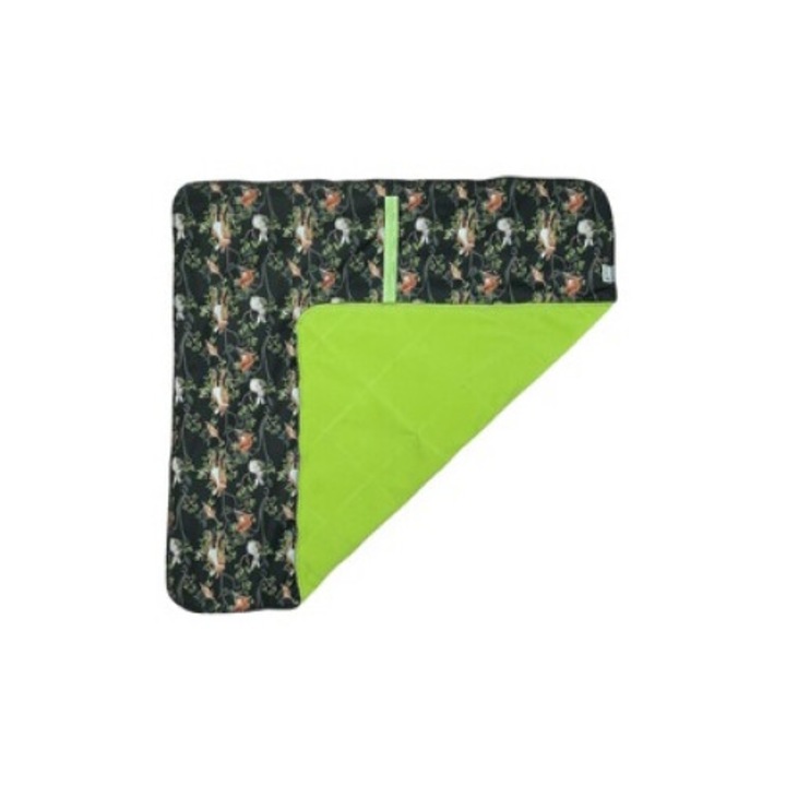 Paturica de infasat pentru bebe, Pupus, impermeabila, 69x69cm, multicolor