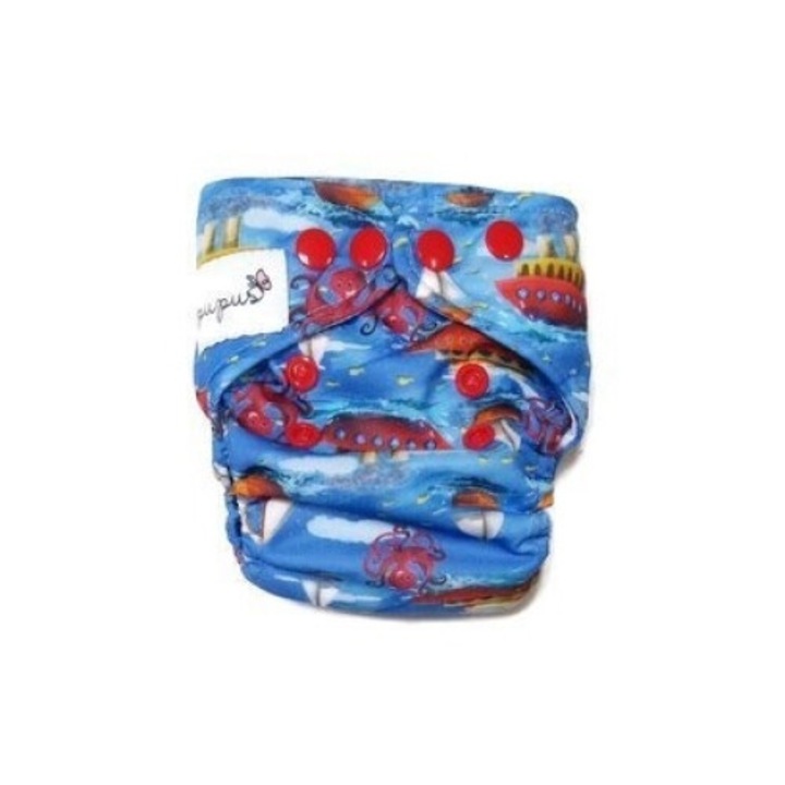 Pupus pelenka huzat 3-7kg, 9x26cm, többszínű