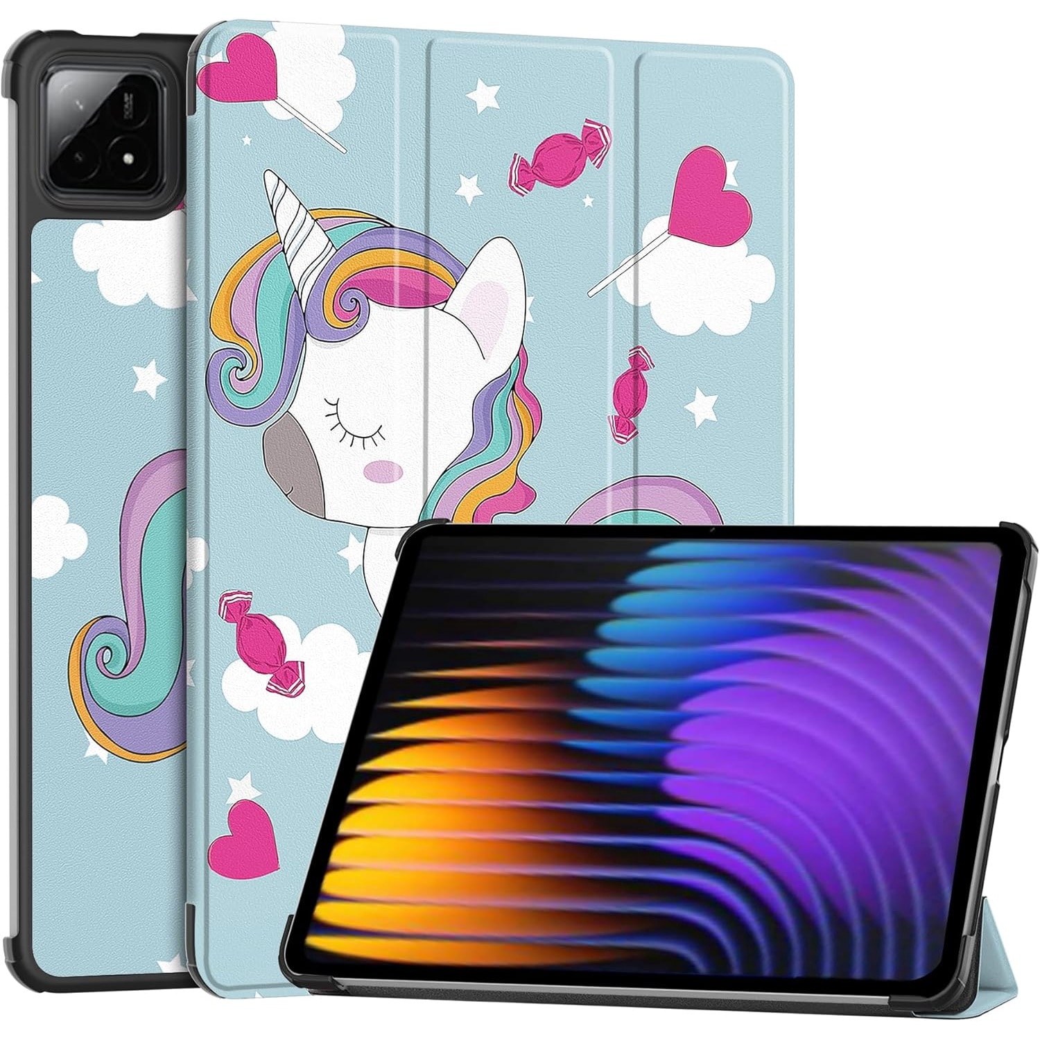 Husa pentru Xiaomi Pad 7 / 7 Pro tip stand functie sleep/wake-up protectie 360 - Unicorn