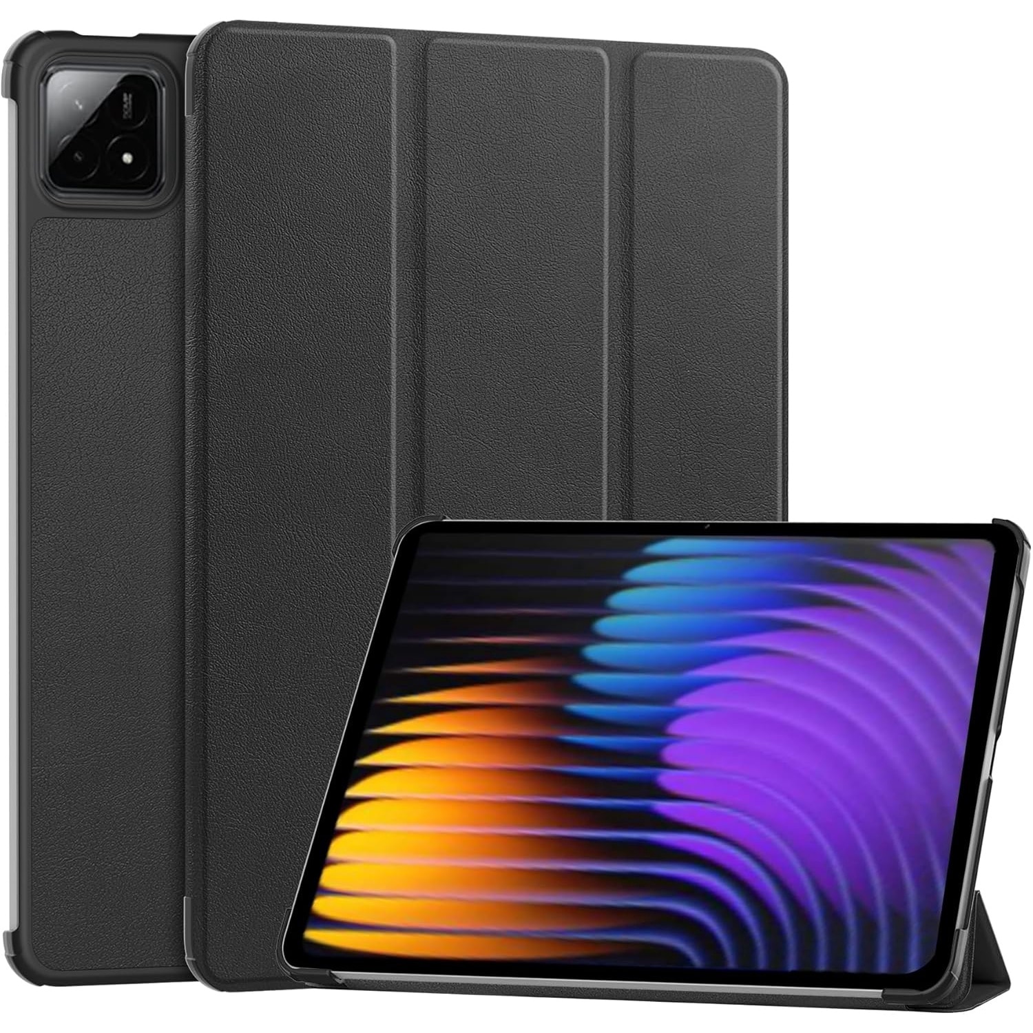 Husa pentru Xiaomi Pad 7 / 7 Pro tip stand functie sleep/wake-up protectie 360 - Negru
