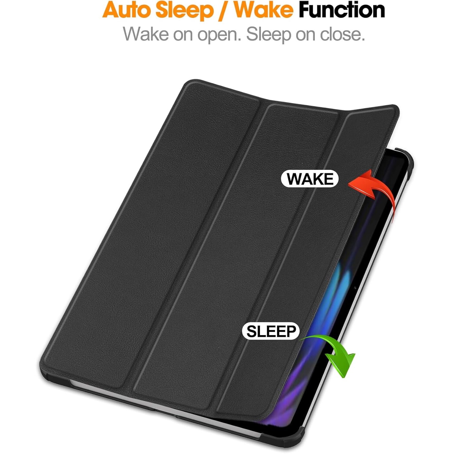 Husa pentru Xiaomi Pad 7 / 7 Pro tip stand functie sleep/wake-up protectie 360 - Negru