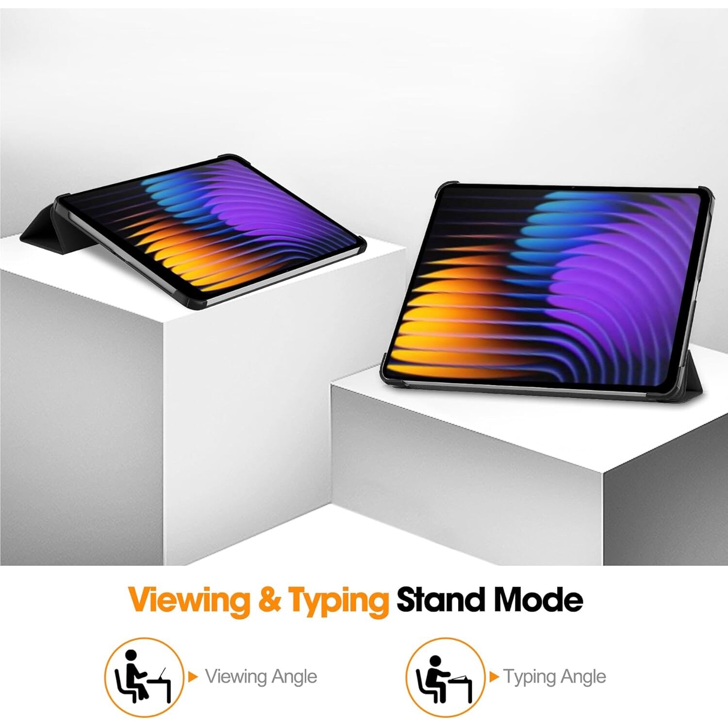Husa pentru Xiaomi Pad 7 / 7 Pro tip stand functie sleep/wake-up protectie 360 - Negru