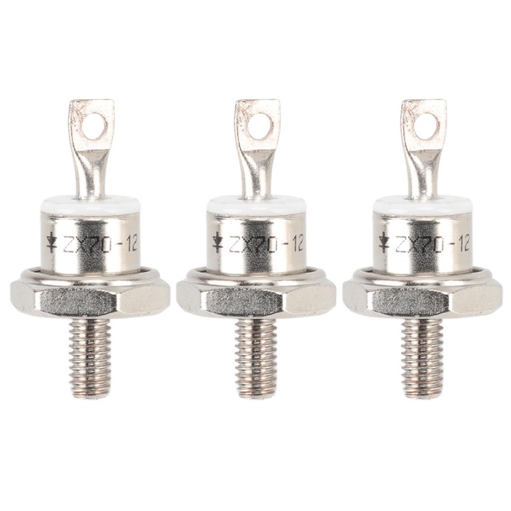Set 3 diode rectificatoare pentru generator diesel Bizaical ZX70 12, 70A, fier, dimensiuni mici