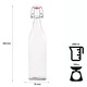 Set de 5 sticle, Superbutelki, pentru lapte + dop mecanic, 1000 ml