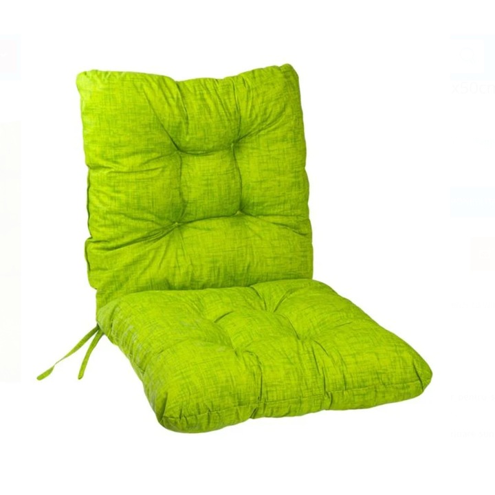 Perna Scaun cu Spatar, Model, Verde, 100x50cm