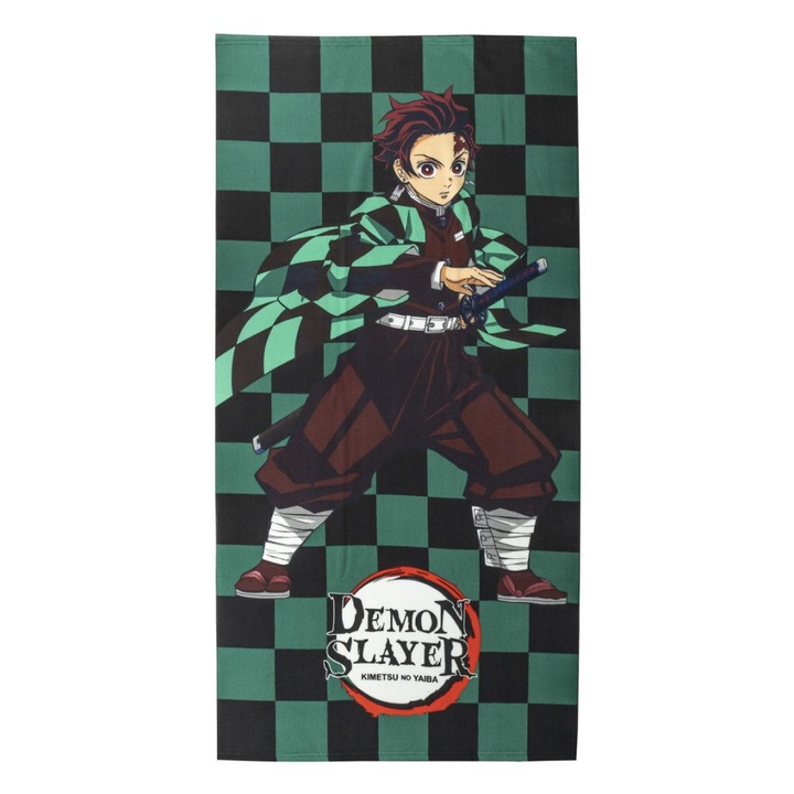 Хавлия за баня Demon Slayer, плажна кърпа 70x140см (Fast Dry)