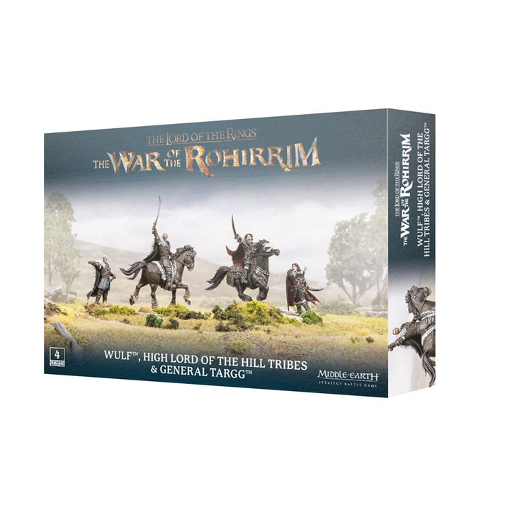 Разширение Middle-Earth SBG, Wulf Lord of the Hill Tribes & General Targg, Games Workshop, 50 части, сив