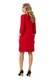 BAROCCA, Rochie midi dreapta, Rosu