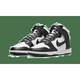 Pantofi sport barbati Nike Dunk High Panda, piele alb-negru, design minimalist, talpa cu tehnologie de amortizare, 38.5 EU