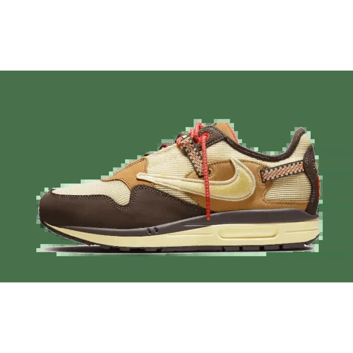 Мъжки спортни обувки Nike Air Max 1 Cactus Jack, цвят Baroque Brown, модерен дизайн, 45 EU